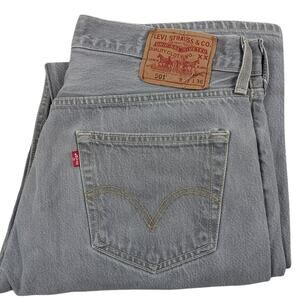 Levis 501XX Vintage Jeans Mens 32X32 Light Greystone Regular Straight Button Fly